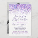 Search for purple vow renewal wedding invitations Watercolor