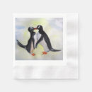 Search for penguin napkins Illustration