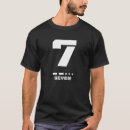 Search for number seven tshirts Typography