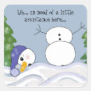 Search for funny snowman stickers Winter