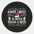Search for cartoon beer stickers Merry christmas