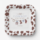 Search for western baby shower plates Cowboy