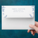Search for floral envelopes Blue and white