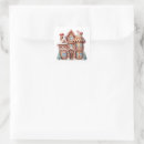 Search for gingerbread house stickers Santa