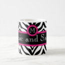 Search for monogram zebra mugs Girly