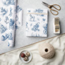 Search for blue and white rabbit wrapping paper Bunny