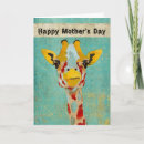 Search for giraffe mothers day cards Safari