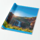 Search for waterfalls wrapping paper Landscape
