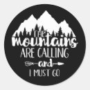 Search for mountains are calling stickers Adventure