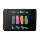 Search for flip flop bath mats Tropical