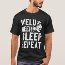 Search for beer mens tshirts Welder