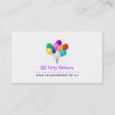 Search for party balloons business cards Entertainer
