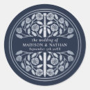 Search for blue silver wedding stickers Elegant