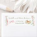 Search for bunny rabbit return address labels Girl baby shower