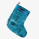 Search for teal blue christmas stockings Aqua