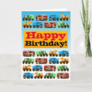 Search for kids construction birthday cards Trucks