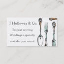 Search for catering business cards Cutlery