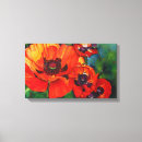 Search for orange poppy canvas prints Poppies