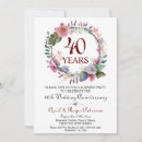 Search for surprise 40th anniversary invitations Vow renewal