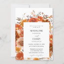Search for orange floral wedding invitations Calligraphy