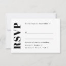Search for clean rsvp cards Black and white rsvp