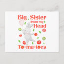 Search for big sister to be postcards For her