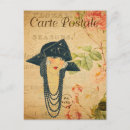 Search for pretty vintage girl postcards French