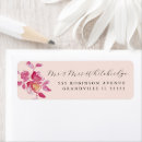 Search for modern flowers return address labels Floral
