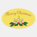Search for merry christmas candles stickers Holly