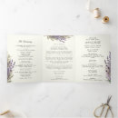 Search for tri fold wedding programs Folded