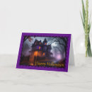 Search for haunted house halloween cards Moon