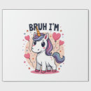 Search for unicorn birthday wrapping paper Kawaii