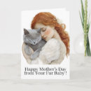 Search for mum to be mothers day cards Cat lover