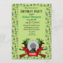 Search for gun birthday invitations Hunting