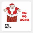Search for oops stickers Santa in chimney