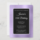 Search for purple white birthday invitations Lavender