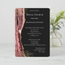 Search for agate bridal shower invitations Black