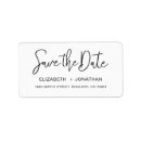 Search for save the date labels Typography
