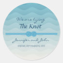 Search for waves wedding stickers Initials
