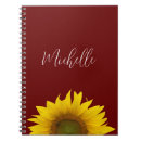 Search for sunflower notebooks Yellow flower