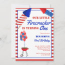 Search for bbq 1st birthday invitations Little firecracker
