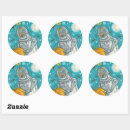 Search for robot drawing stickers Cute