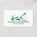 Search for grass cutting business cards Minimalist