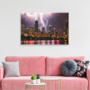 Search for thunderstorms canvas prints Lightning