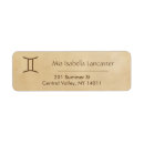 Search for signs return address labels Zodiac