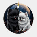 Search for fluffy christmas tree decorations Black and white