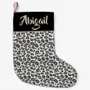 Search for leopard print christmas stockings Girly
