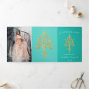 Search for teal and gold quinceanera invitations Glamourous