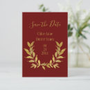 Search for red gold save the dates Elegant