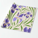 Search for iris wrapping paper Purple flowers